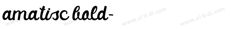 amatisc bold字体转换